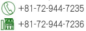 TEL+81-72-944-7235 FAX+81-72-944-7236